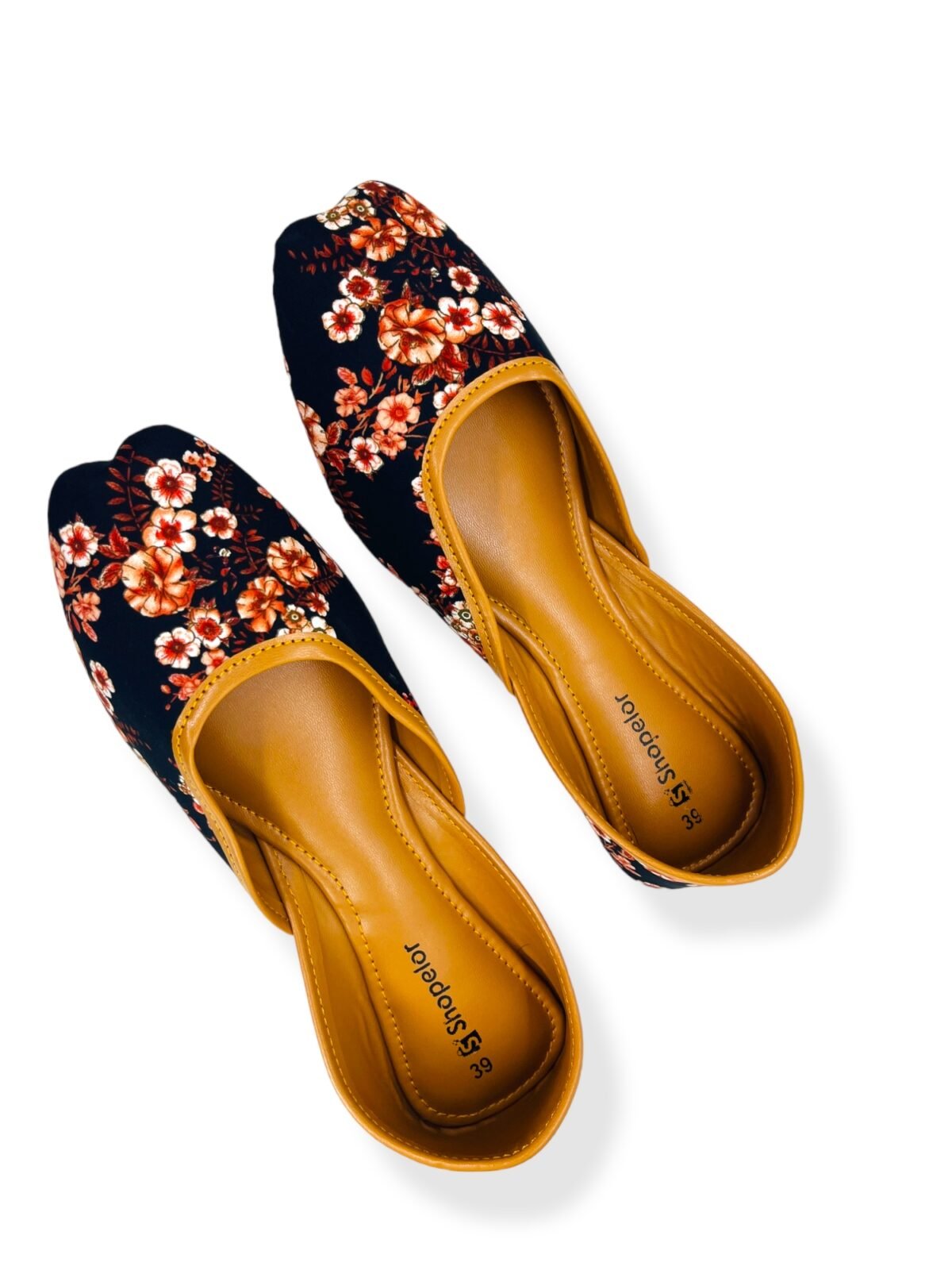 Original Leather Sole Nagra Jutti - Image 1