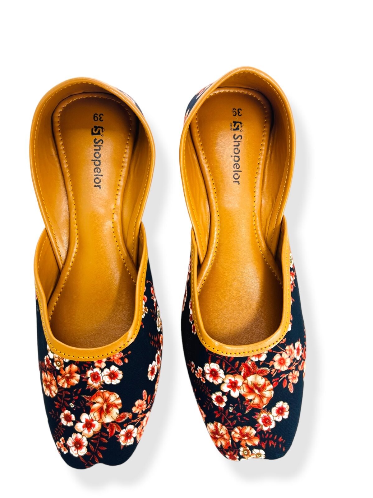 Original Leather Sole Nagra Jutti - Image 2
